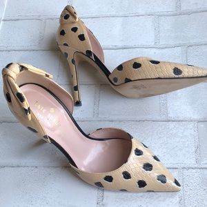 Kate Spade Lula spotted d’orsay pump leather